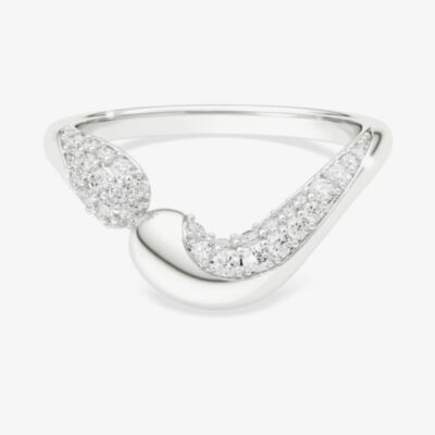 Swarovski Classica Sterling Silver Round Cut Open Ring 5742582 55