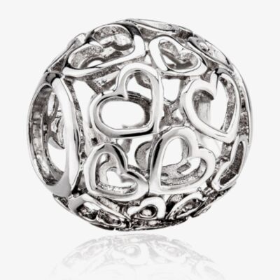 Rosa Lea Openwork Hearts Charm AM-2THB012304