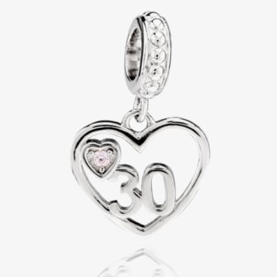 Rosa Lea 30 Heart Dangle Charm AM-2THB012604