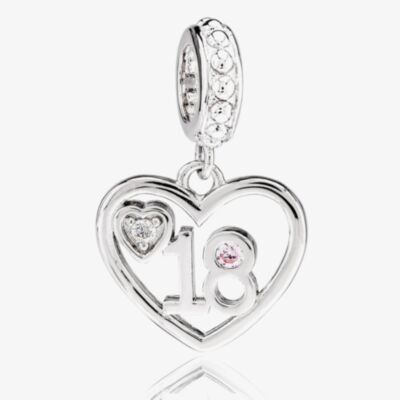 Rosa Lea 18 Heart Dangle Charm AM-2THB004404