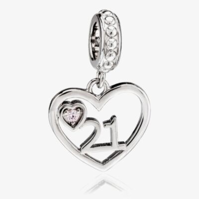 Rosa Lea 21 Heart Dangle Charm AM-2THB004804