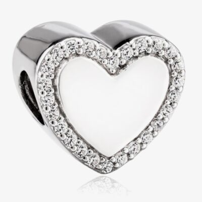 Rosa Lea Pave Edge Heart Charm AM-2THB011605