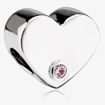 Rosa Lea Pink Heart Charm AM-2THB006204-Pink