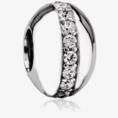 Rosa Lea White Line Charm AM-2THB003704-White