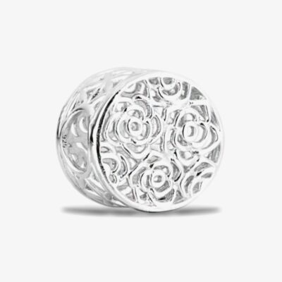 Rosa Lea Swirl Roses Charm AM-2THB016804