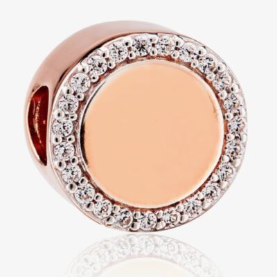 Rosa Lea Round Charm AM-2THB011706