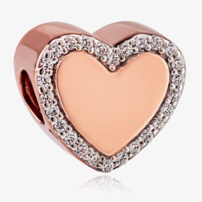 Rosa Lea Pave Edge Heart Charm AM-2THB011606
