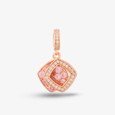Rosa Lea 2 Square Dangle Charm AM-THB032206