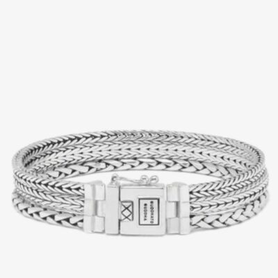 Buddha To Buddha Silver Triple Mini Silver Bracelet J104 F