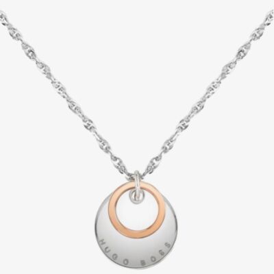 BOSS Medallion Two-Colour Disc Necklace 1580229