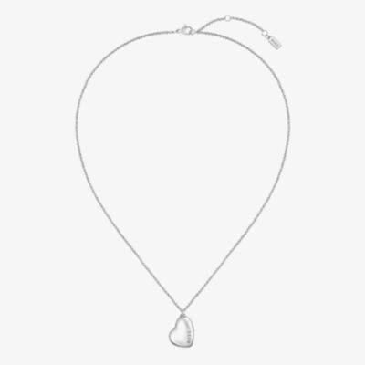 BOSS Honey Silver Heart Necklace 1580573