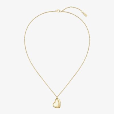 BOSS Honey Gold Plated Heart Necklace 1580574