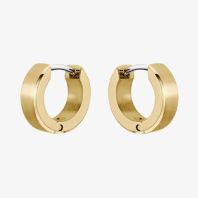 BOSS Odell Gold Tone Small Hoop Earrings 1580655