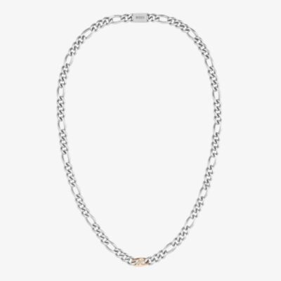 BOSS Rian Two Colour Figaro Chain 1580586