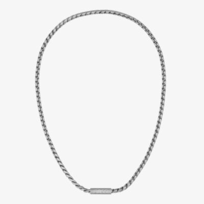 BOSS Mens Doran Silver Necklace 1580693