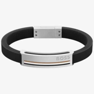 BOSS Sarkis Black Rubber  Bracelet 1580364M