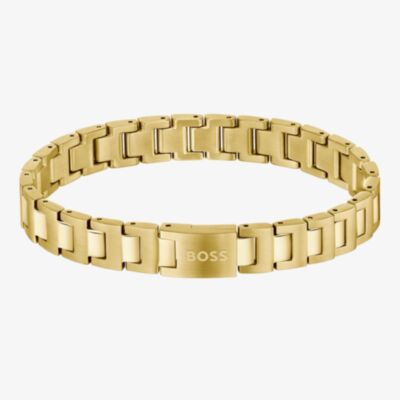 BOSS Candor Gold Plated Stainless Steel Link Bracelet 1580753