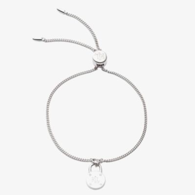 Lauren Ralph Lauren Silver Padlock Toggle Bracelet 60542939-G03