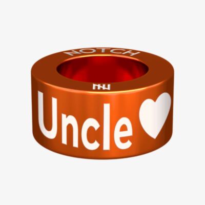 Notch Family Uncle Heart Orange Charm 00010-OR