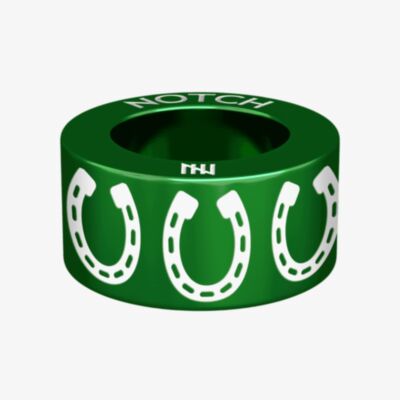 Notch Animals Horse Shoe Green Charm 00030-GR