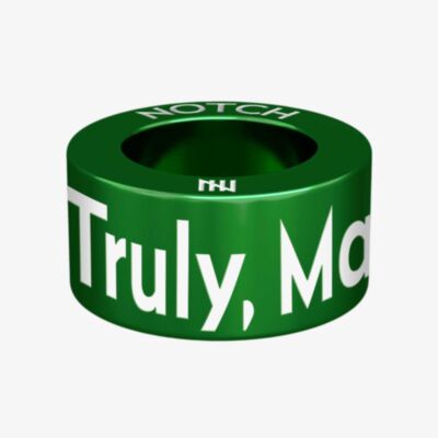 Notch Love Truly Madly Deeply Heart Green Charm 00091-GR