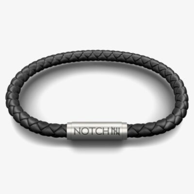Notch Premium Black Leather Bracelet BL-001-01