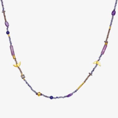 Maanesten Gold Plated Tita Multi Stone Necklace 2680A