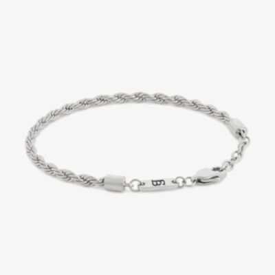 Steel & Barnett Helix Stainless Steel Twisted Rope Bracelet B-HEL01
