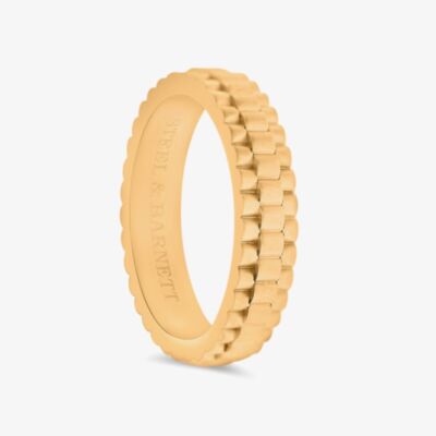 Steel & Barnett Nova 18ct Yellow Gold Plated Watch Link Ring R-NOV03