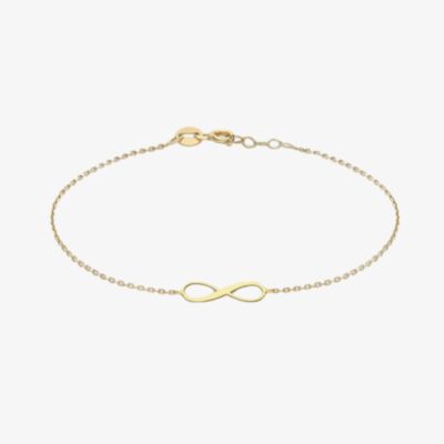 9ct Yellow Gold Adjustable Infinity Bracelet 1.29.8152