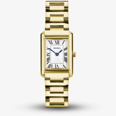 Sekonda Ladies Colette Gold Rectangular Watch 40694