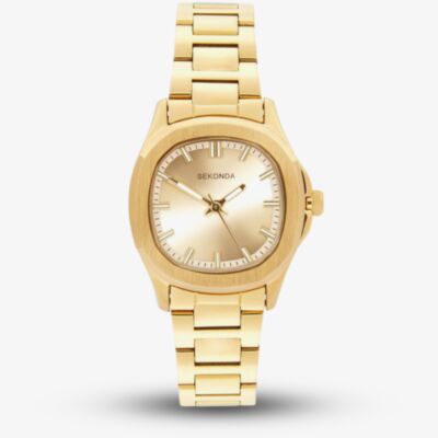 Sekonda Ladies Octaire Gold Plated Stainless Steel Bracelet Watch 40726