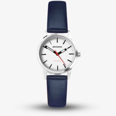 Sekonda Modern Nordic Blue Leather Strap Watch 40484