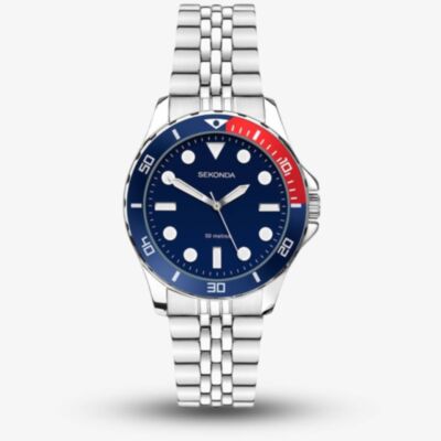 Sekonda Dive Balearic Blue Dial Watch 40564