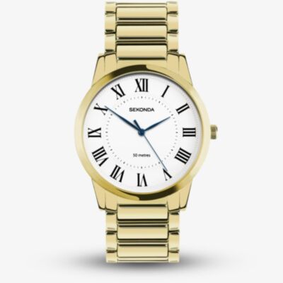 Sekonda Mens Beaumont Gold Plated Watch 30247