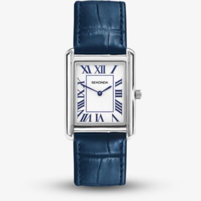 Sekonda Mens Clement Blue Leather Strap Watch 30269
