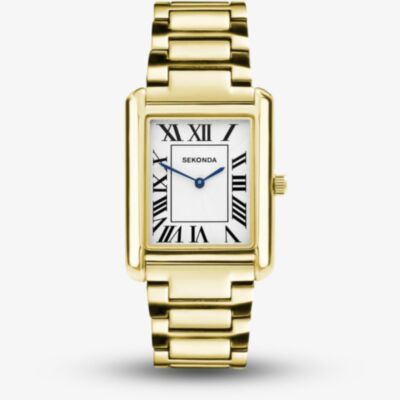 Sekonda Mens Clement Gold Plated White Dial Watch 30273