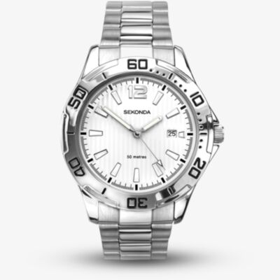 Sekonda Mens White Dial Bracelet Watch 1169