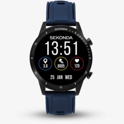 Sekonda Mens Active Go Smart Blue Plastic Strap Smartwatch 30288