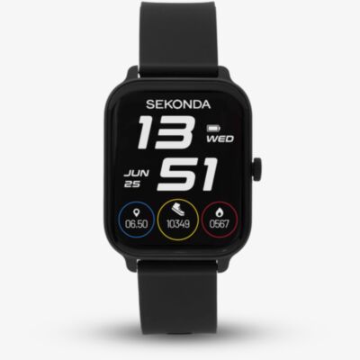 Sekonda Unisex Motion Go Smart Black Plastic Strap Watch 30289