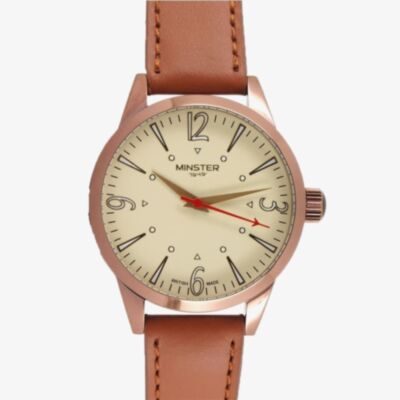 Minster 1949 Mens Crofton Tan Leather Strap Watch MN01CRCU10