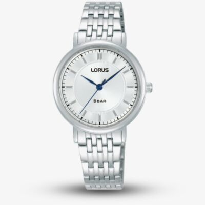 Lorus Ladies Traditional Silver Sunray Dial Watch RG217XX9