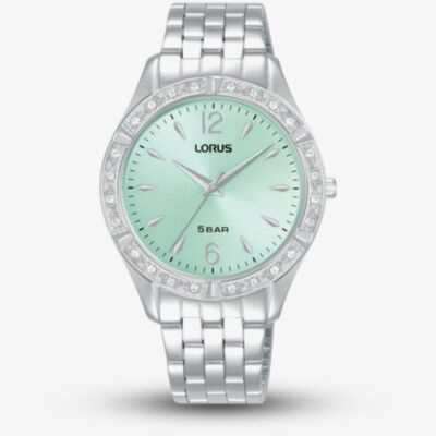 Lorus Ladies Radiant Crystal Blue Dial Watch RG263WX9