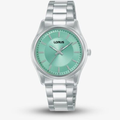 Lorus Ladies Classic Mint Dial Stainless Steel Bracelet Watch RG247XX9