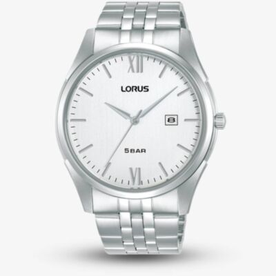Lorus Mens Classic Silver Dial Bracelet Watch RH987PX9