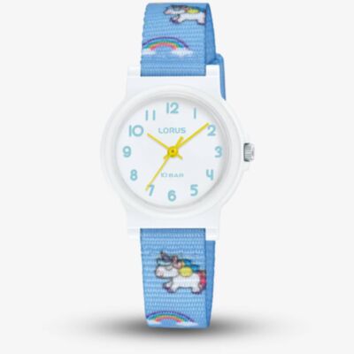 Lorus Blue Unicorn Fabric Watch RRX47JX9