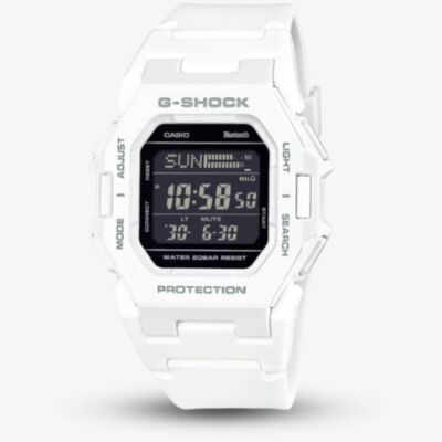 Casio G-Shock Core White Rubber Digital Smartwatch GD-B500-7ER