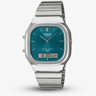 Casio Unisex Vintage Blue Dial Digital Watch AQ-240E-3AVEF