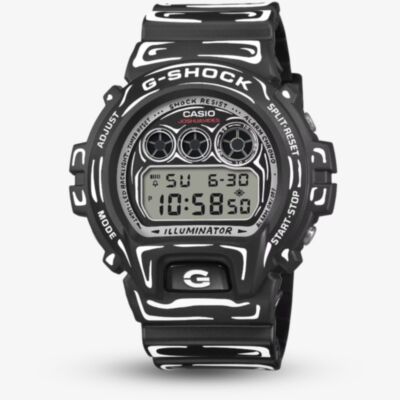 Casio Mens G-Shock Joshua Vides Collaboration Black Digital Strap Watch DW-6900JV-1ER