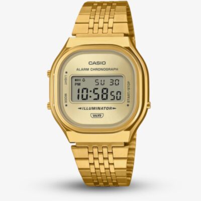 Casio Vintage Gold Plated Bracelet Watch A140WEG-9AEF